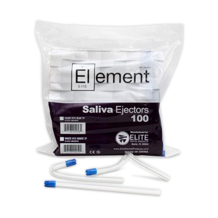 Element Saliva Ejector-Clear Blue